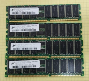 4x Micron MT18VDDT6472G-265G3 512MB DDR-266MHz CL2.5 ECC REG PC2100R Memory - Picture 1 of 2