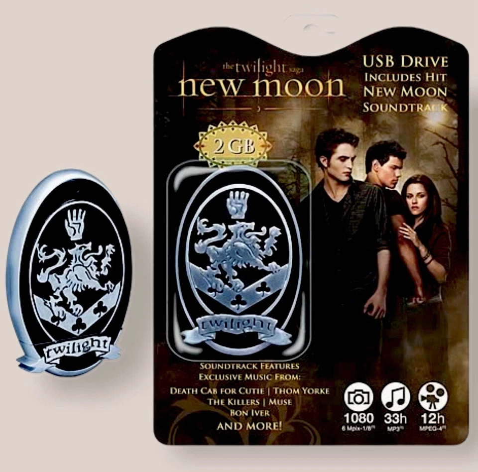 NECA Twilight Saga Cullen Crest USB Preloaded w/ New Moon Soundtrack BRAND NEW