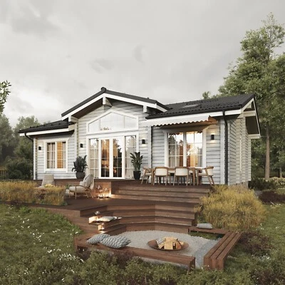 €48k/111 m² FERTIGHAUS-BAUSATZ AUS ÖKOLOGISCHEN BRETTSCHICHTHOLZ - RABATTCARD 3% - Image 1 of 4