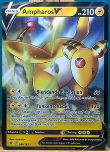POKEMON - Choque de colores - Ampharos V - 049/185 - alemán - Imagen 1 de 1