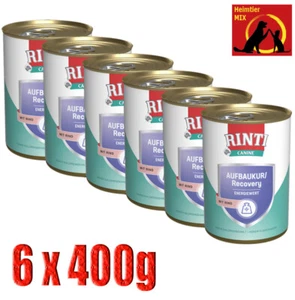 Rinti Canine Aufbaukur mit Rind 6x400g Dietfutter zum Aufbau von Körpersubstanz - Bild 1 von 2