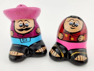 Handbemalte Mariachi Ton Mexikaner Mann Frau Paar Salz & Pfefferstreuer unbenutzt - Bild 1 von 8