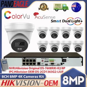 Hikvision OEM DS-2CD1383G2-LIUF ColorVu IP Camera System+8CH DS-7608NXI-K2/8P - Picture 1 of 28
