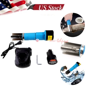 Rechargeable Electric Fish Scale Scraper Scaler Clean Battery Charger Waterproof - Picture 1 of 12