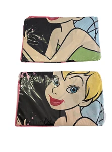 Vintage Disney Tinker Bell Fee Std Kissenbezug 2er Set unregelmäßig Baumwollmischung - Bild 1 von 5