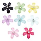 50Pcs/Pack Mixed Candy Color Resin Flower for Five-Petals 3D Nail Art