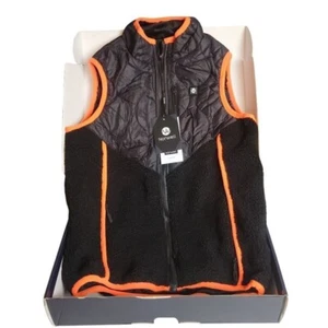 Norwell Heated Vest Fleece Lined Padded Lightweight Black Orange NEW Size Small - Picture 1 of 8