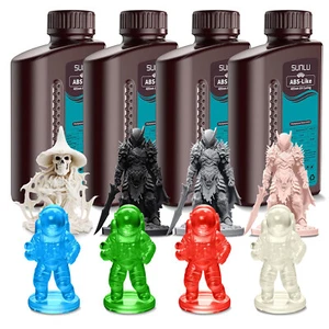 SUNLU 1000G ABS-ähnlicher 3D Drucker Harz für LCD SLA DLP Zähigkeit weniger spröde - Bild 1 von 14