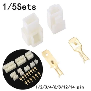 pin Motorrad ebike Elektrischer Draht Terminal Plug Kits Car Connector 6.3mm - Picture 1 of 20