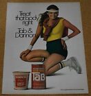 1982 Print Ad Treat body right Tab Soda Pop Dannon Yogurt lady sexy smile pinup