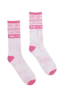 Nuevo Love Shack Fancy X Roller Rabbit Bow Tubo Calcetines Rosa Talla Única Edición Limitada Foto 1 de 4