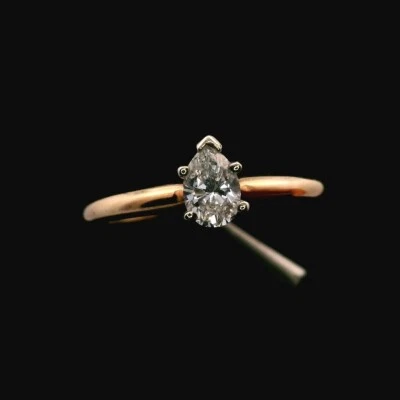 14KT Yellow Gold 0.35ct Diamond Ring – Size 7.5 – 1.74g - Image 1 of 4