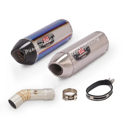 For Yamaha FZ8 FZ8N Mid Exhaust Link Pipe Muffler Escape Stainless Steel Slip On Foto 1 de 4