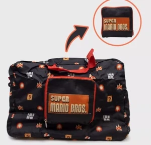New Culturefly Super Mario Bros Collapsible Folding Weekend Tote Bag - Picture 1 of 2