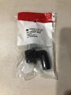 Green Leaf EL1034P Elbow 1" Male NPT X 3/4" Hose Barb - Image 1 of 2