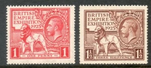 GB George V SG432-433, 1925 PAIR, UNMOUNTED MINT. Cat £55. - Picture 1 of 1