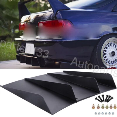 For Honda Civic Del Sol Acura Integra Matte Rear Bumper Diffuser Splitter Chin - Imagem 1 de 4