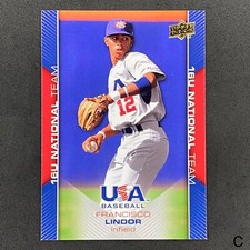 2009 Upper Deck USA Baseball Box Set #USA-55 Francisco Lindor Team USA RC - C