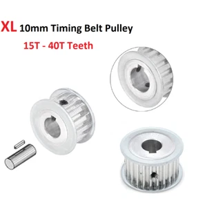 XL 10mm Timing Belt Pulley 15 16 18 20 22-40 Tooth Key-Bore for CNC / Step Motor - Imagen 1 de 7