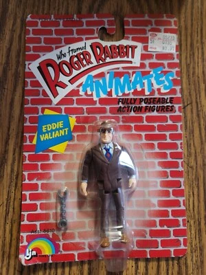Figura 1987 Who Framed Roger Rabbit Eddie Valiant en paquete Foto 1 de 4