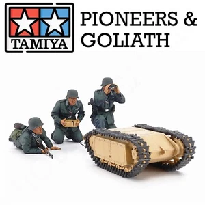 Tamiya 1/35 German Pioneer and Goliath Set Model Kit Fast Shipping 35357 - Picture 1 of 11