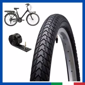 kit Copertone camera 26x1.75 pneumatico gomma da bici per city ebike antiforo - Foto 1 di 4