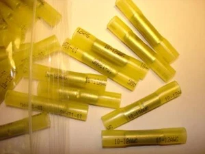 CONNETTORI A TESTA TERMORETRAIBILE GIALLI 12-10 FILO 3M 10 pz - Foto 1 di 1