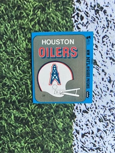 Casco de acción Fleer Football Houston Oilers 1978 equipo pegatina excelente envío bajo  - Imagen 1 de 2