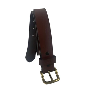 Cintura Carhartt uomo marrone vera pelle fibbia ad punta abbigliamento classico da lavoro 4254-20 - Foto 1 di 11