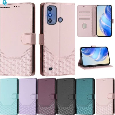 For ZTE Blade A76 A56 A36 A75 A73 A35E Shockproof Embossed Wallet Stand Cover - Image 1 of 4