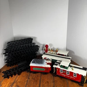 New Bright Santa Original Holiday Train Set #187 Musical Christmas Express AS-IS - Picture 1 of 24