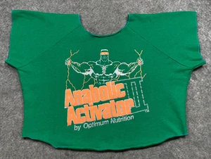 Vintage Anabolic Activator Muscle Sweatshirt OS Green Optimum Nutrition Gym 90s - Picture 1 of 9