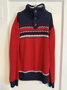 Izod boys sweater red size lg 14/16 - Picture 1 of 5