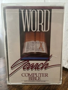 Vtg 1987 Word Search Computer Bible King James 5.25" Floppy Disks Collectible - Afbeelding 1 van 12
