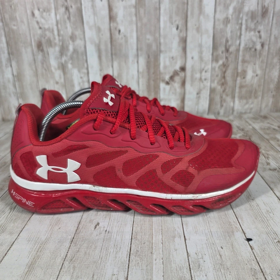 Under Armour позвоночника кроссовки мужской размер 11 красный белый спортивные кроссовки - Изображение 1 из 4