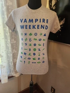 Vampire Weekend Father Of The Bride 2019 World Tour Gray T Shirt Size Small - Picture 1 of 3