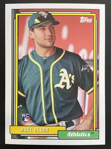 Matt Olson 2017 Topps Archives Baseball Rookie Card Oakland Athletics #242 - Picture 1 of 2