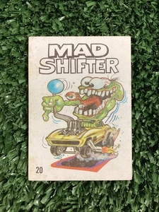 1969 Donruss Odd Rods #20 Mad Shifter Sticker Card Free Shipping! - Picture 1 of 2