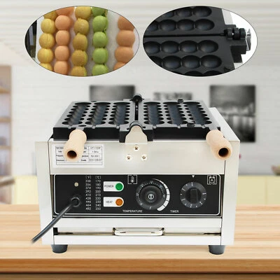 Commercial Electric 42pcs Donut Ball Waffle Maker Steel Baker Machine Nonstick - Image 1 of 4
