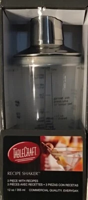 Nuevo juego de 3 cocteleras en caja 12 OZ vidrio transparente para mezclar cócteles vajilla nuevo en caja Foto 1 de 4