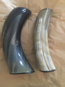 NEW Pair (2) of Natural Horn Candle Holders - 9.75”T - Picture 1 of 2