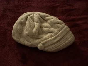 REI Wool Hat Girls Cream Winter Fisherman Newsboy Style Cap OS 7Y-14Y - Picture 1 of 4