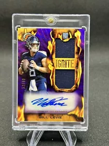 WILL LEVIS AUTO 2023 Topps Composite Ignite/99 Purple Surge RPA Titans RC 🔥 - Imagen 1 de 2