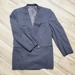 Ermenegildo Zegna Black Suit Coat Wool Made in Spain 40R - Picture 1 of 9