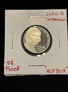2020 S Jefferson Nickel Proof 5C “Kcf303” - Picture 1 of 16