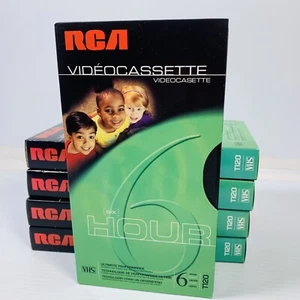 (5) RCA T-120 Blank VHS Tape Hi-Fi Stereo Six 6 Hour Recording Cassettes New - Picture 1 of 4
