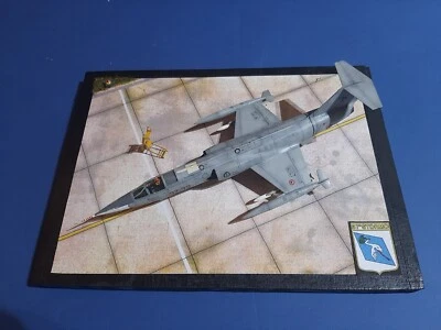 F-104 Starfighter diorama base 1/48 A.M.I. 37° stormo ( cm. 37,5x28,5x1 ) - Immagine 1 di 2