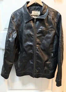 Vintage Route 66 Kunstlederjacke Herren Gr. Small (S) Reißverschluss Schwarz Original " - Bild 1 von 11