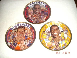 1992-1993 Sports Impressions Gold Edition Plates (3) Barkley, Johnson & Majerle - Picture 1 of 2