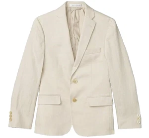 Lauren Ralph Lauren Boys Linen Suit Jacket Sports Coat 14R Light Beige NWT $110 - Picture 1 of 5